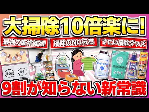 【2024掃除の新常識】掃除が10倍ラクに進む！最強の断捨離＆掃除の方法【ガルちゃん】