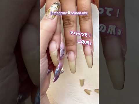 【衝撃ロングネイル💅】👋まさかの展開😳【大変身✨】